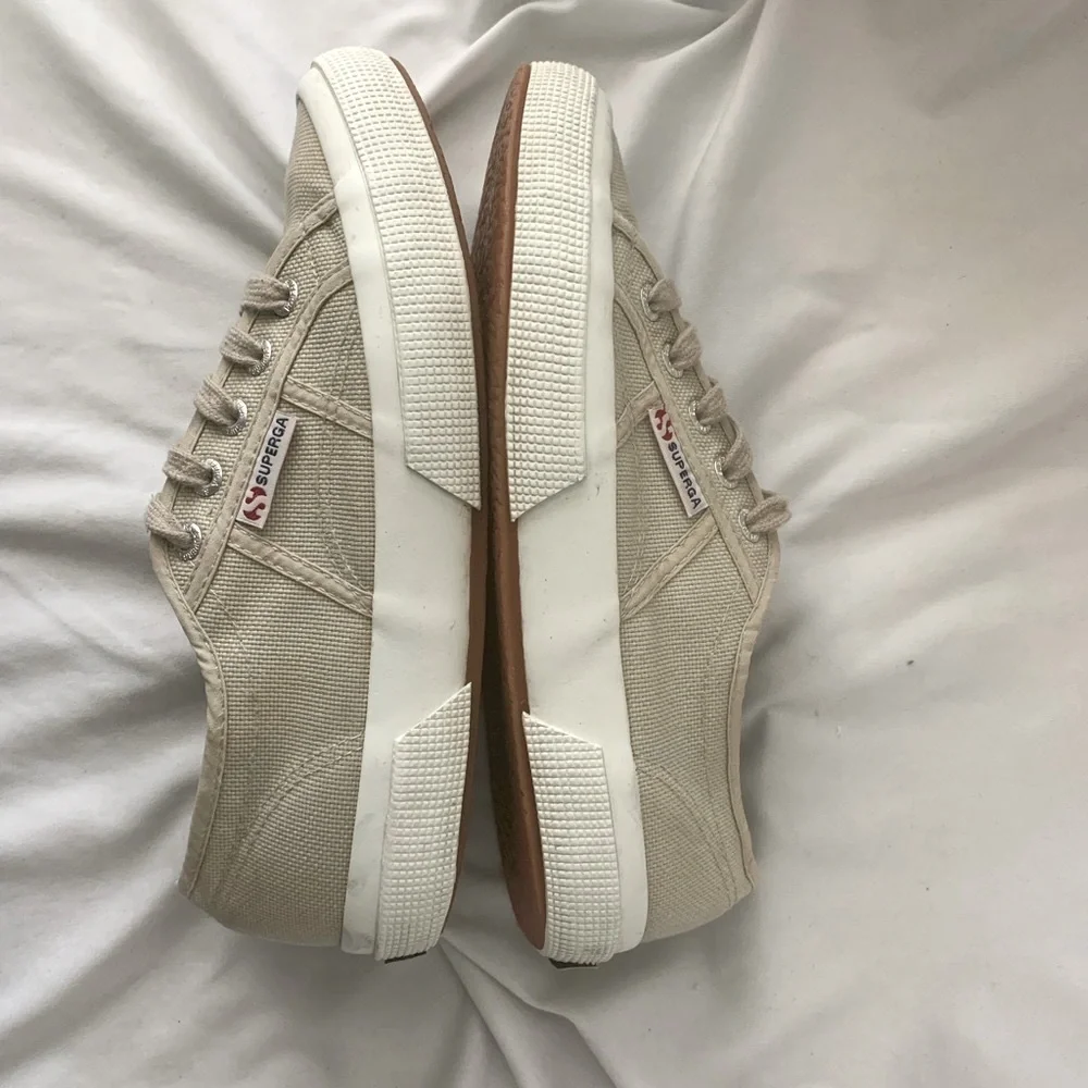 SUPERGA 2750 Cotu Classic Grey White Sand Sneakers - Picture 6 of 7